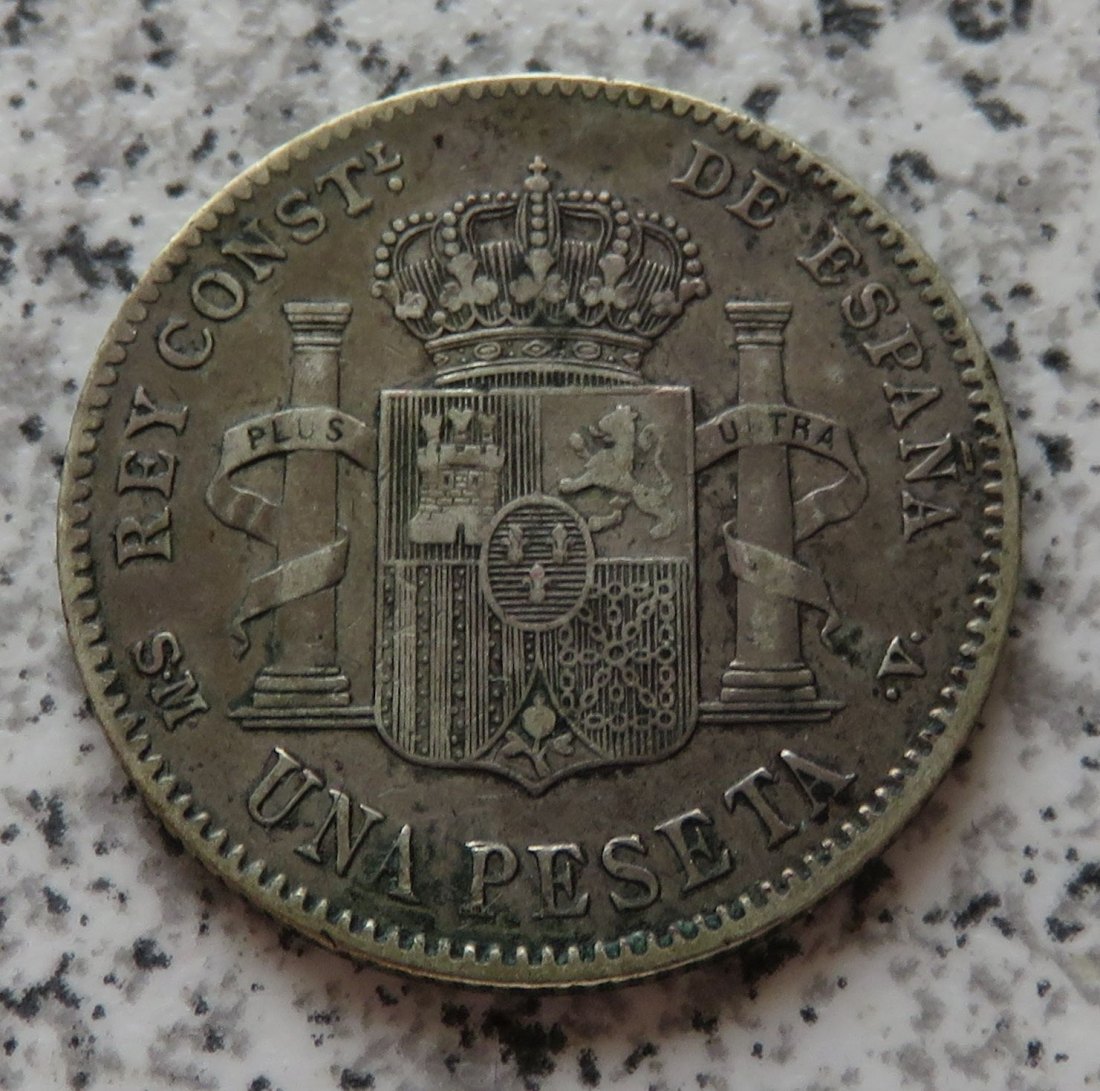  Spanien 1 Peseta 1900   