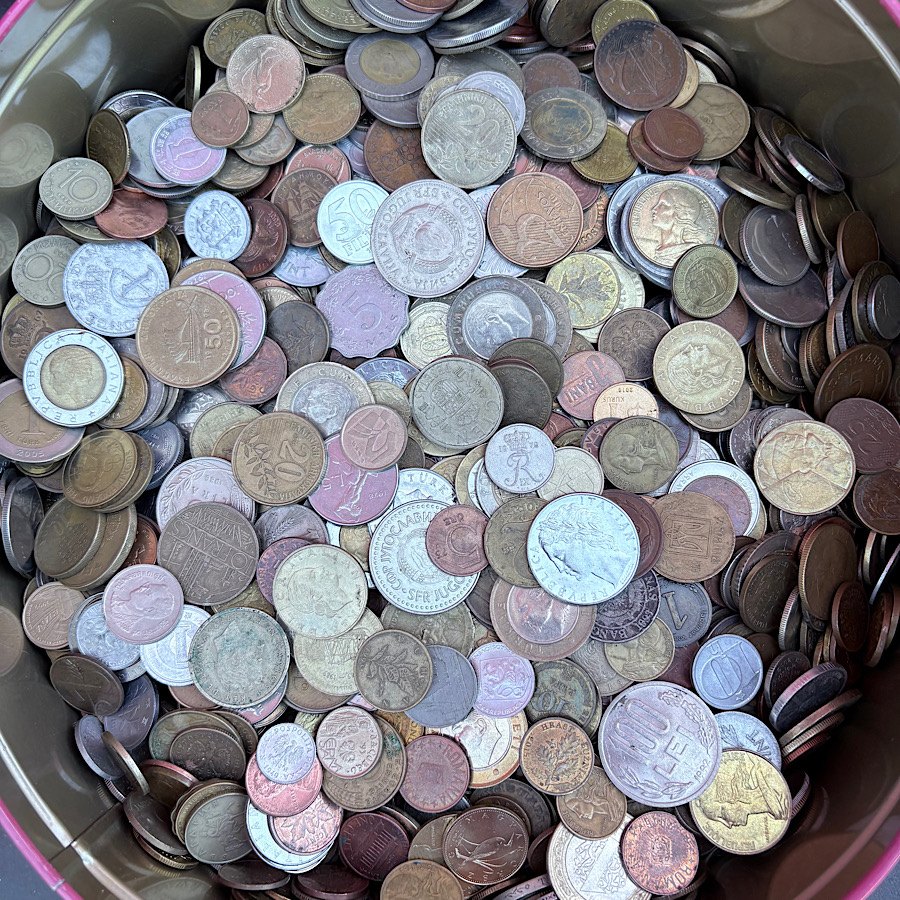 Ca 12,5 kg Münzen meist Europa sehr grosses Lot
