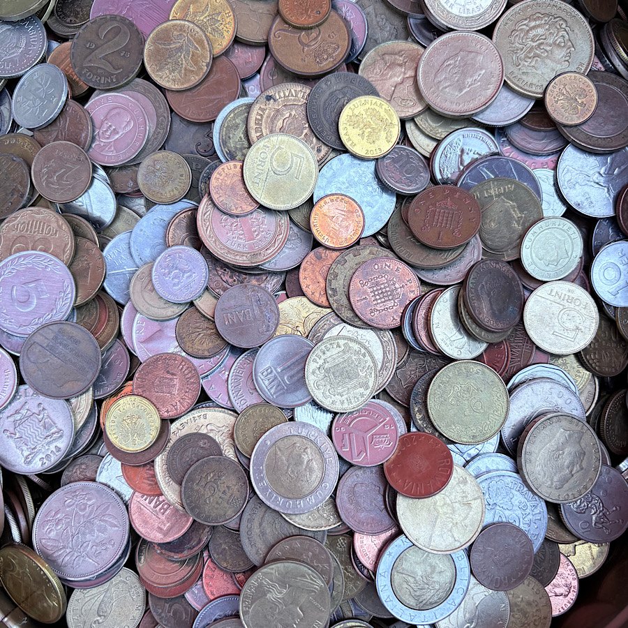  Ca 12,5 kg Münzen meist Europa sehr grosses Lot   