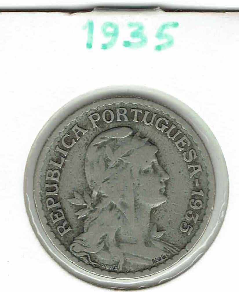 Portugal - Seltene Münze 1$00 1935