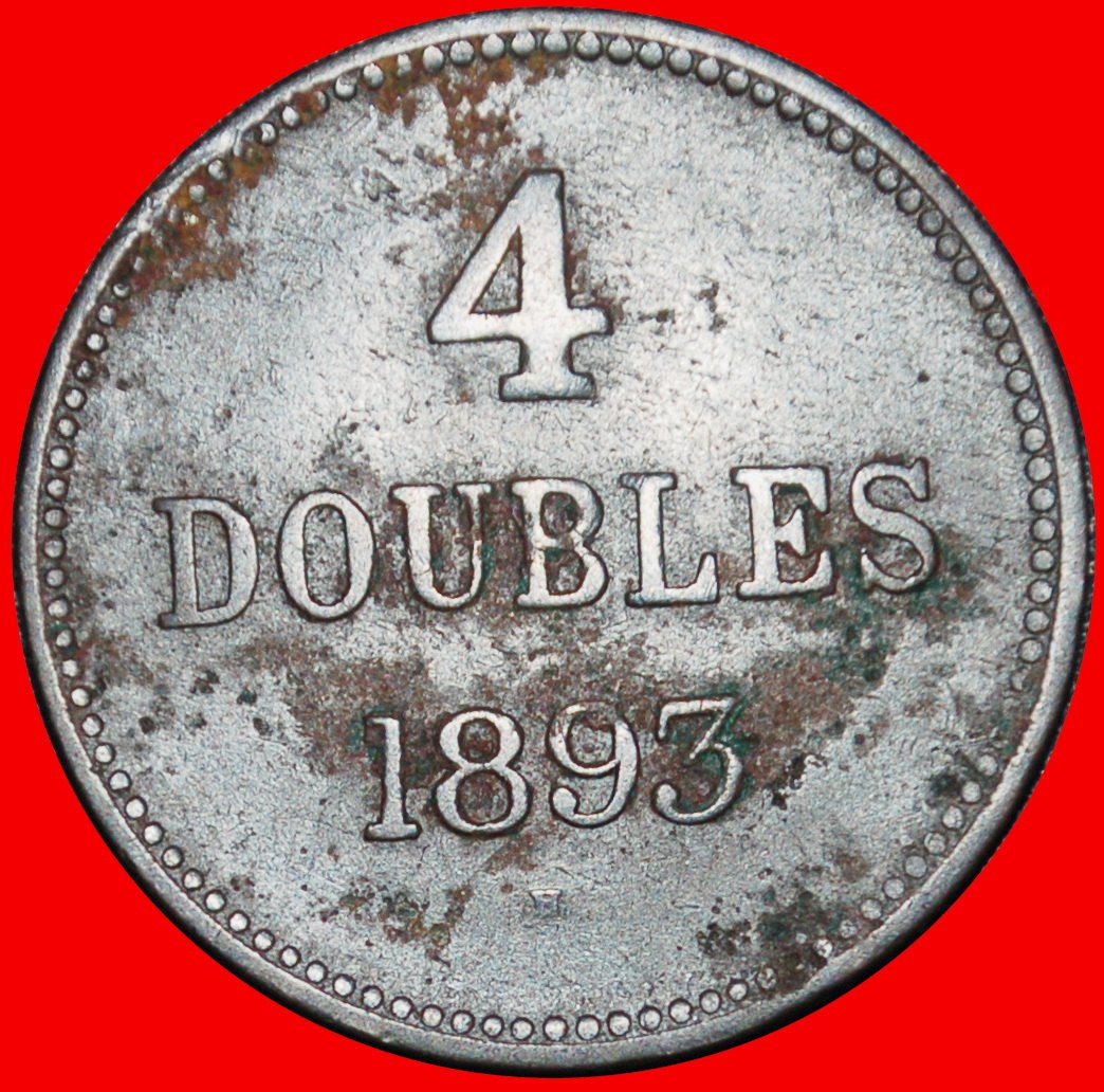 Ⰶ GREAT BRITAIN (1864-1911): GUERNESEY ★ 4 DOUBLES 1893H STANDARD ALIGNMENT! LOW START ★ NO RESERVE!