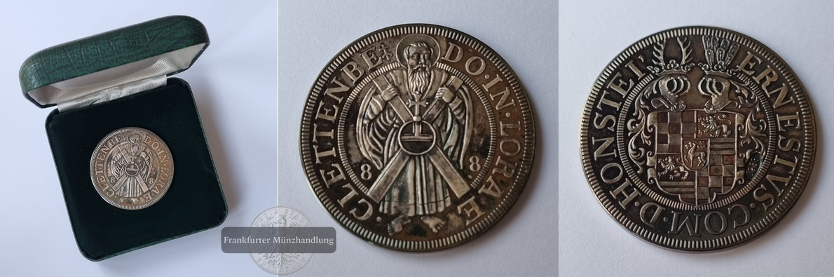  Deutschland, NP. Hohnstein Reichstaler (1588) Ernst VII. 1580-1593 FM-Frankfurt   