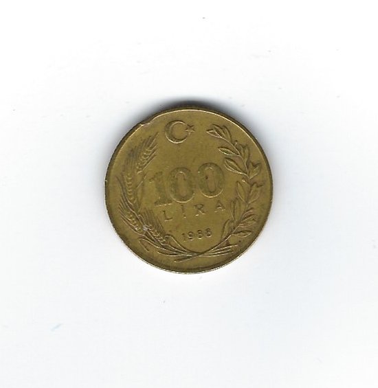  Türkei 100 Lira 1988   