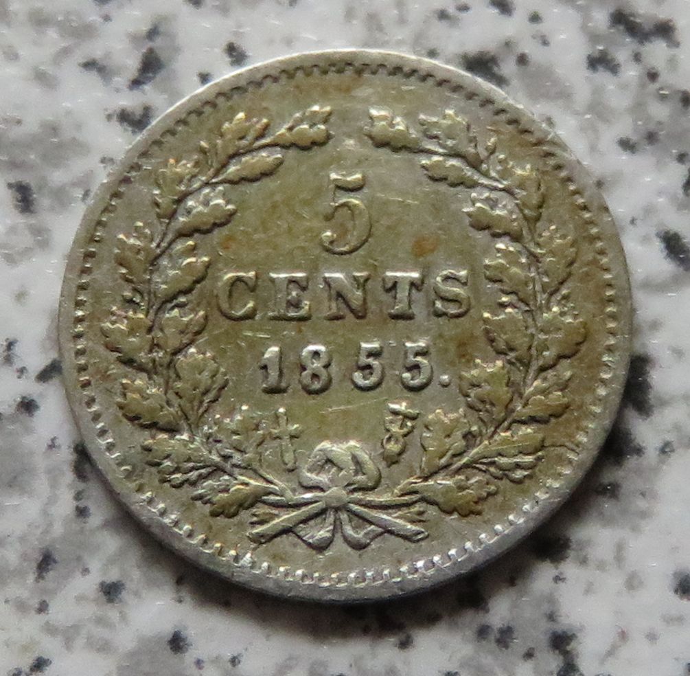  Niederlande 5 Cents 1855   