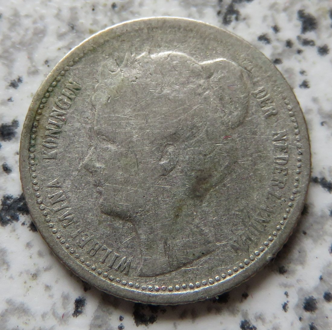  Niederlande 10 Cents 1901, Belegstück   