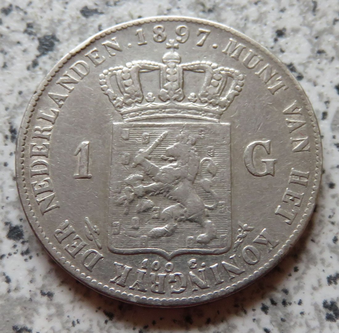  Niederlande 1 Gulden 1897   
