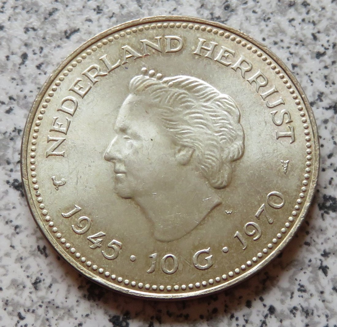  Niederlande 10 Gulden 1970   