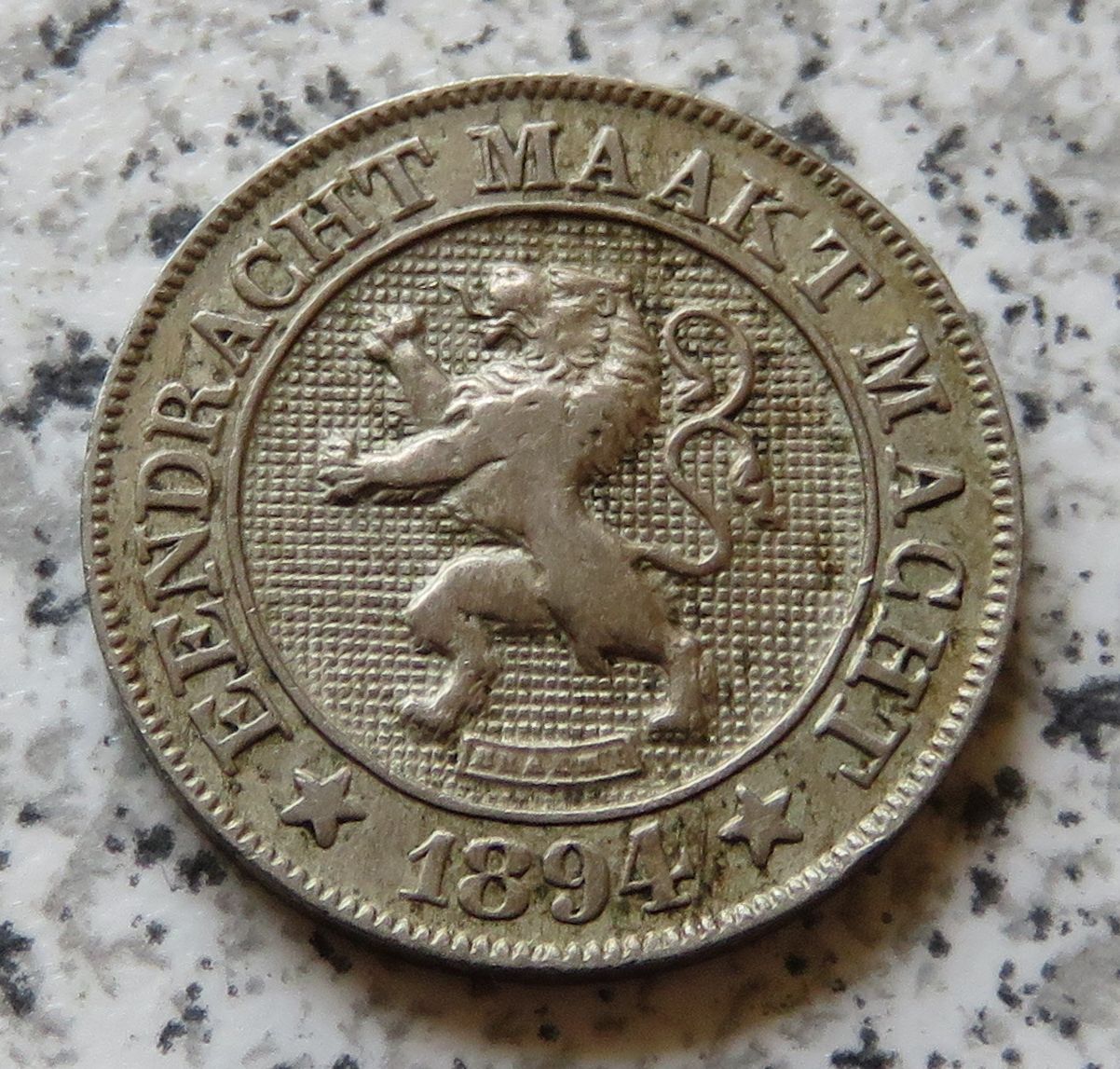  Belgien 10 Centimes 1894, flämisch   