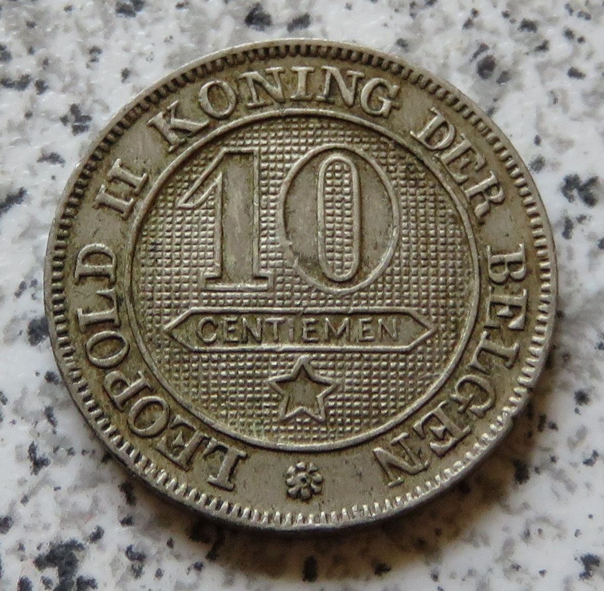  Belgien 10 Centimes 1894, flämisch   