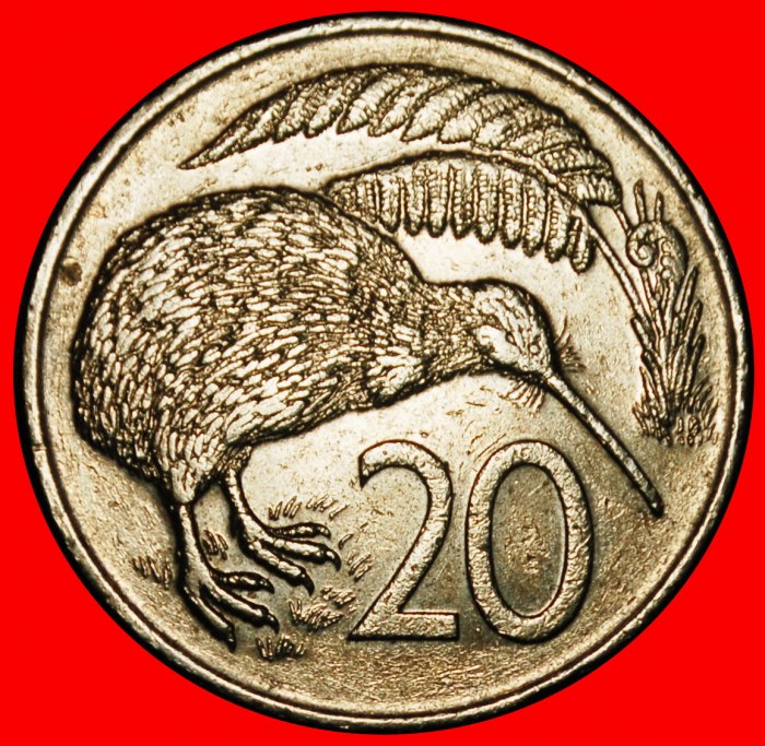 Ⰶ CANADA KIWI (1967-2006): NEW ZEALAND★20 CENTS 1979! ELIZABETH II 1953-2022★LOW START ★ NO RESERVE!