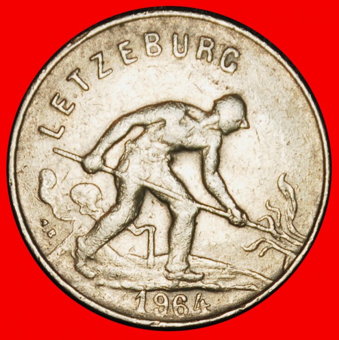 Ⰶ BELGIEN (1952-1964): LUXEMBURG★1 FRANK 1964 HALBNACKTE ARBEITERIN! CHARLOTTE (1919★OHNE VORBEHALT!