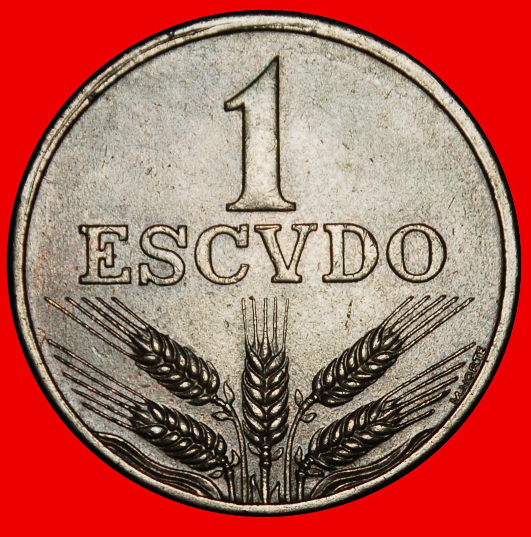 Ⰶ 25 SILVER BEZANTS (1969-1979): PORTUGAL ★ 1 ESCUDO 1979 OPPOSITE ALIGNMENT★LOW START ★ NO RESERVE!