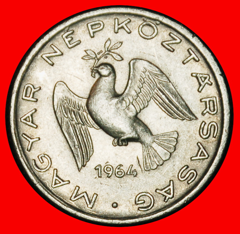 Ⰶ BIG COMMUNIST DOVE (1950-1966): HUNGARY ★ 10 FILLERS 1964!★LOW START ★ NO RESERVE!