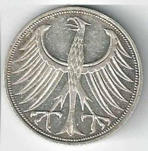Germany 5 marks 1970 F