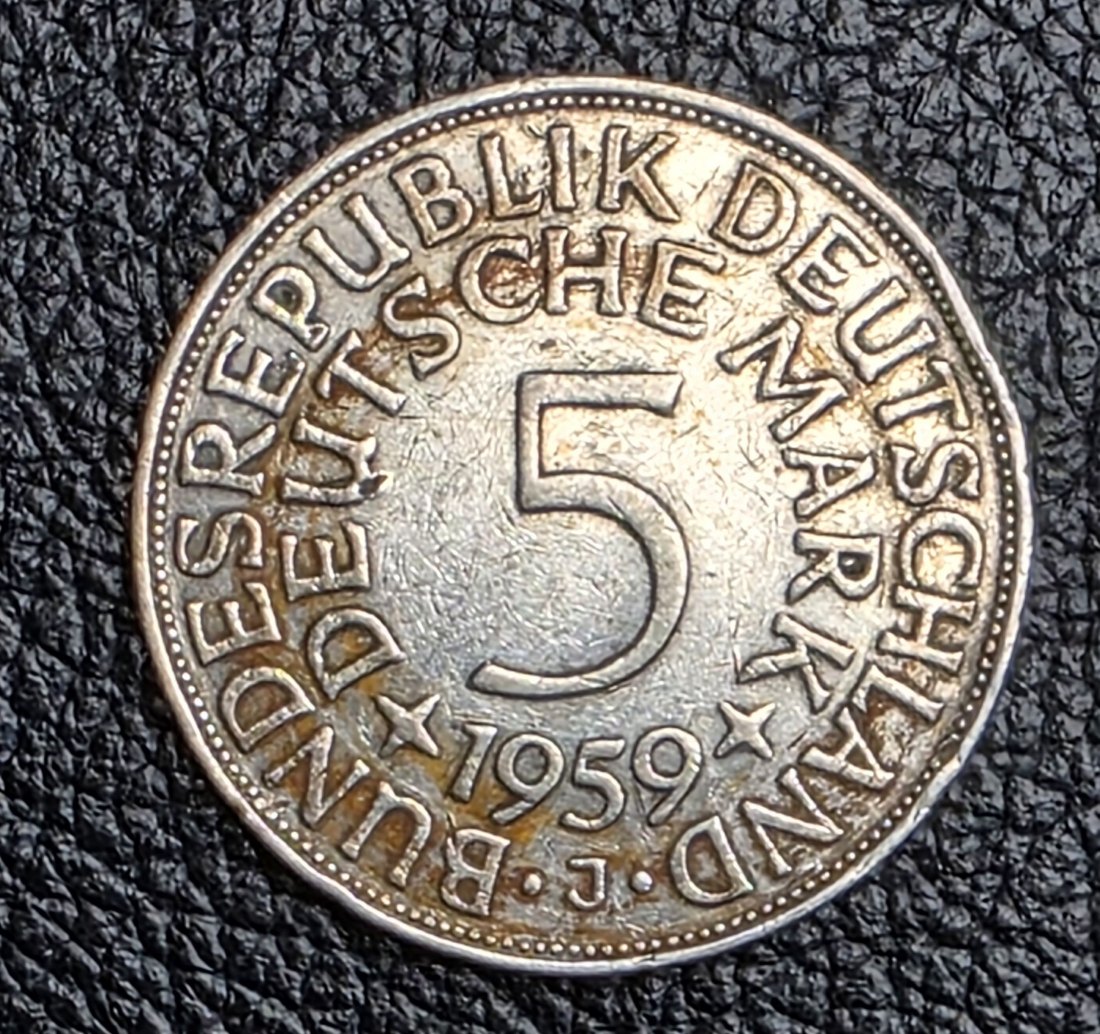  5 Mark Silberadler 1959 J Jaeger 387 XXL Bild   