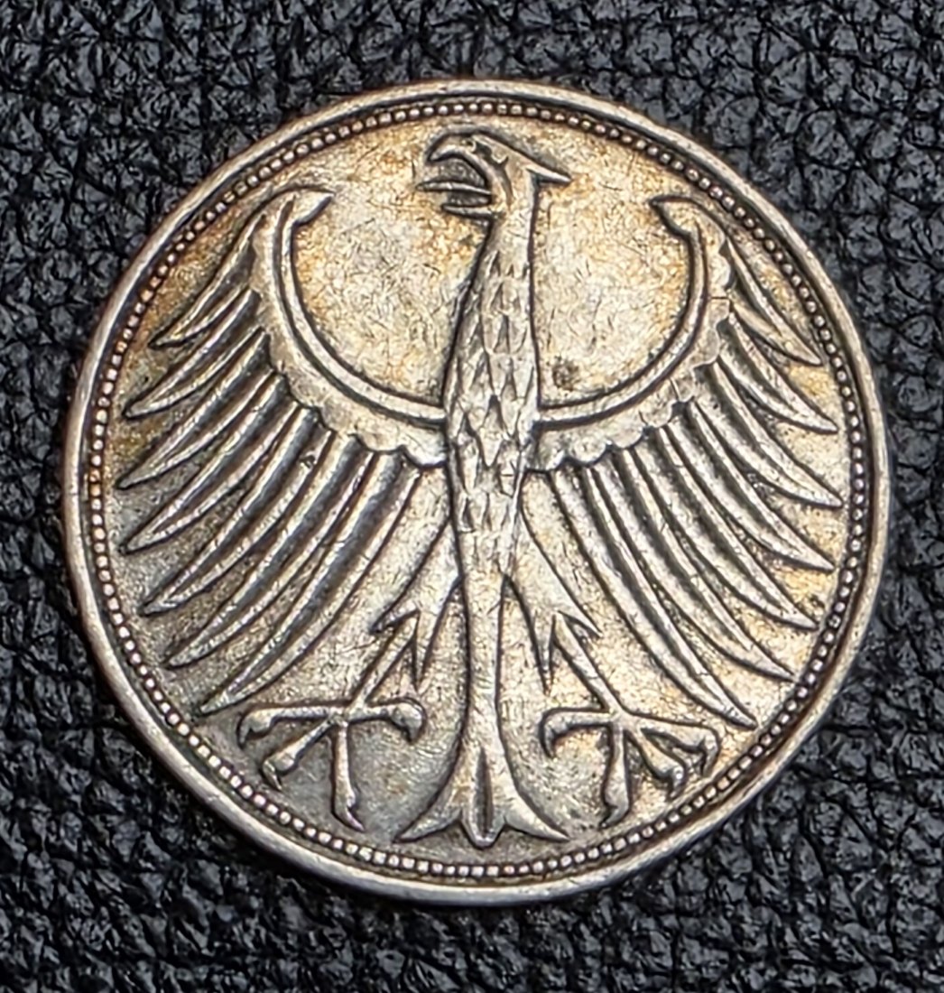  5 Mark Silberadler 1959 J Jaeger 387 XXL Bild   