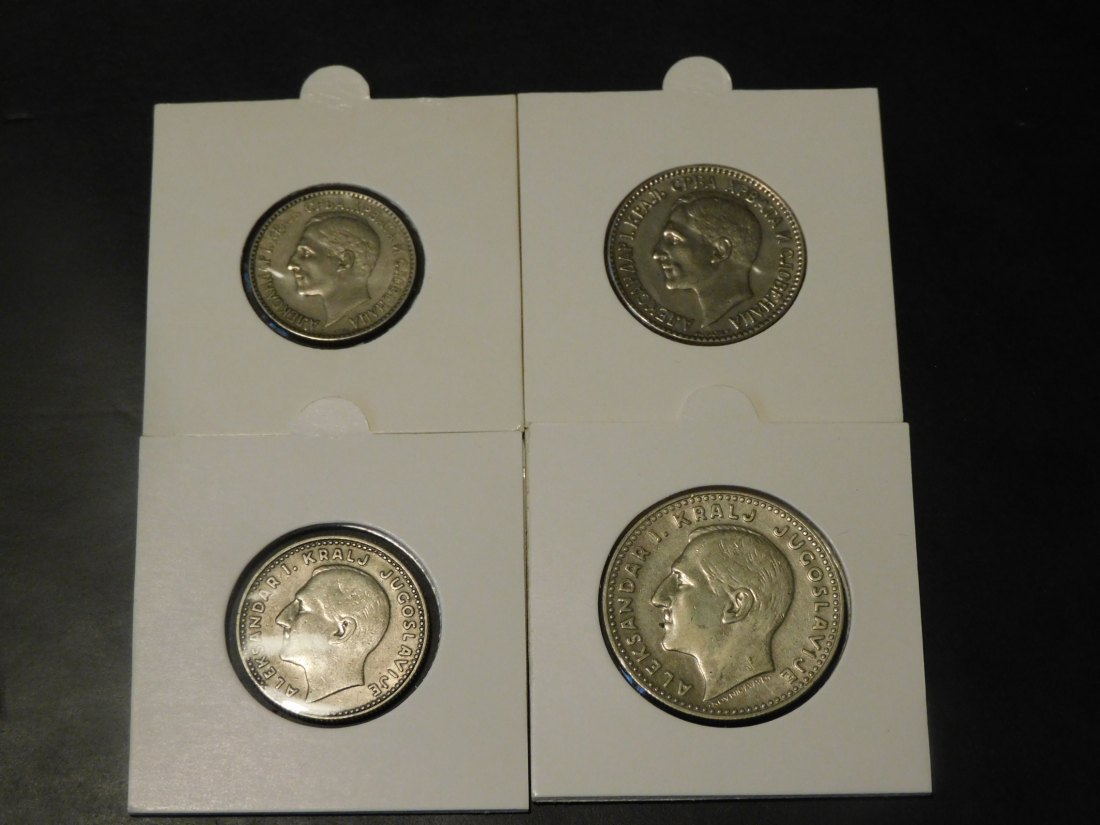 SERBIA 1-2 DINAR 1925-10-20 DINAR 1931.GRADE-PLEASE SEE PHOTOS.