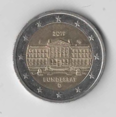  2 Euro Deutschland 2019 A  Bundesrat  (N337)   