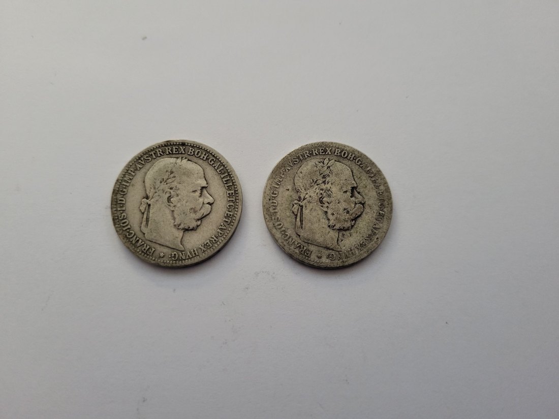  1 Krone 1893 1894 á 4,17g fein silber Kronenwährung Österreich Spittalgold9800 (4508   