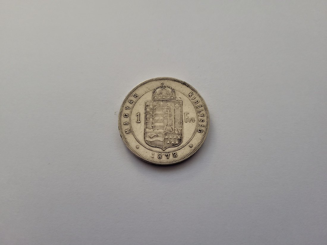  1 Forint 1878 11,11g fein silber Franz Joseph I. Österreich Ungarn Spittalgold9800 (1303   