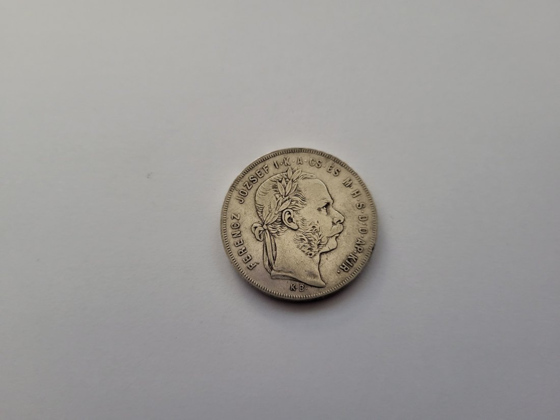  1 Forint 1878 11,11g fein silber Franz Joseph I. Österreich Ungarn Spittalgold9800 (1303   