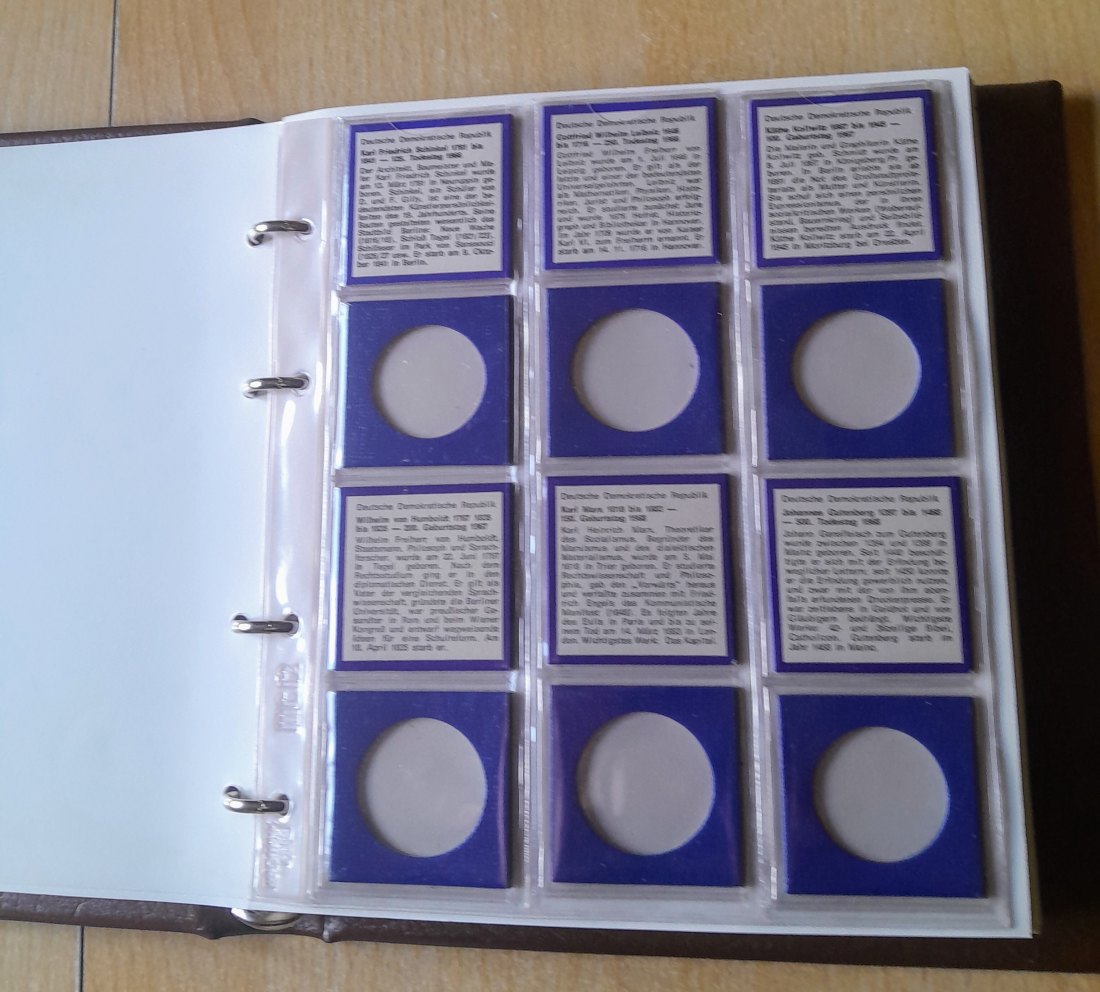 Tolles DDR Münzenalbum 1966 bis 1975 mit 13 Münzen