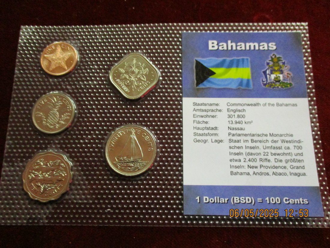  Münzen Bahamas siehe Foto /1   