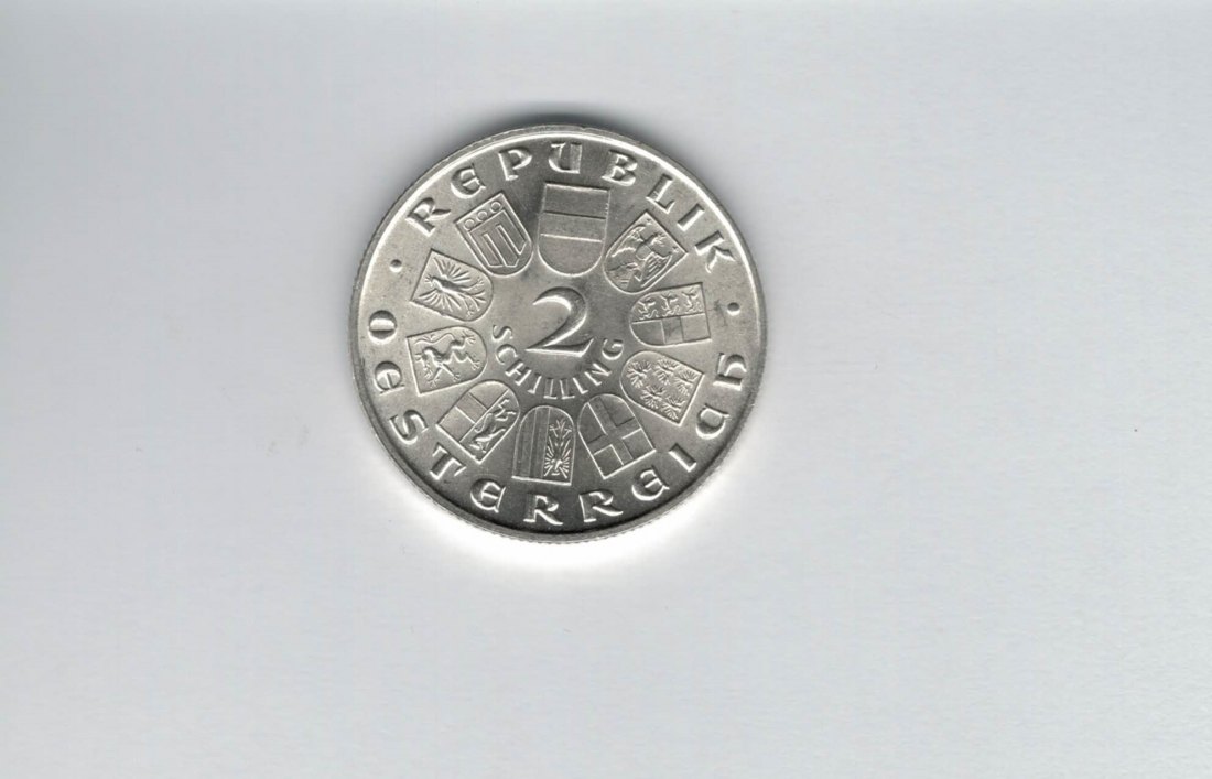  2 Schilling 1931 W.A. Mozart 7,68g fein Ag 1. Rep Österreich Spittalgold9800 (2074/3   