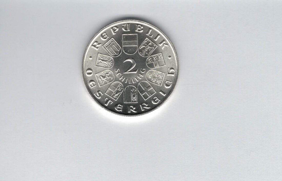  2 Schilling 1932 Ignaz Seipel 7,68g fein Ag 1. Rep Österreich Spittalgold9800 (2074/5   