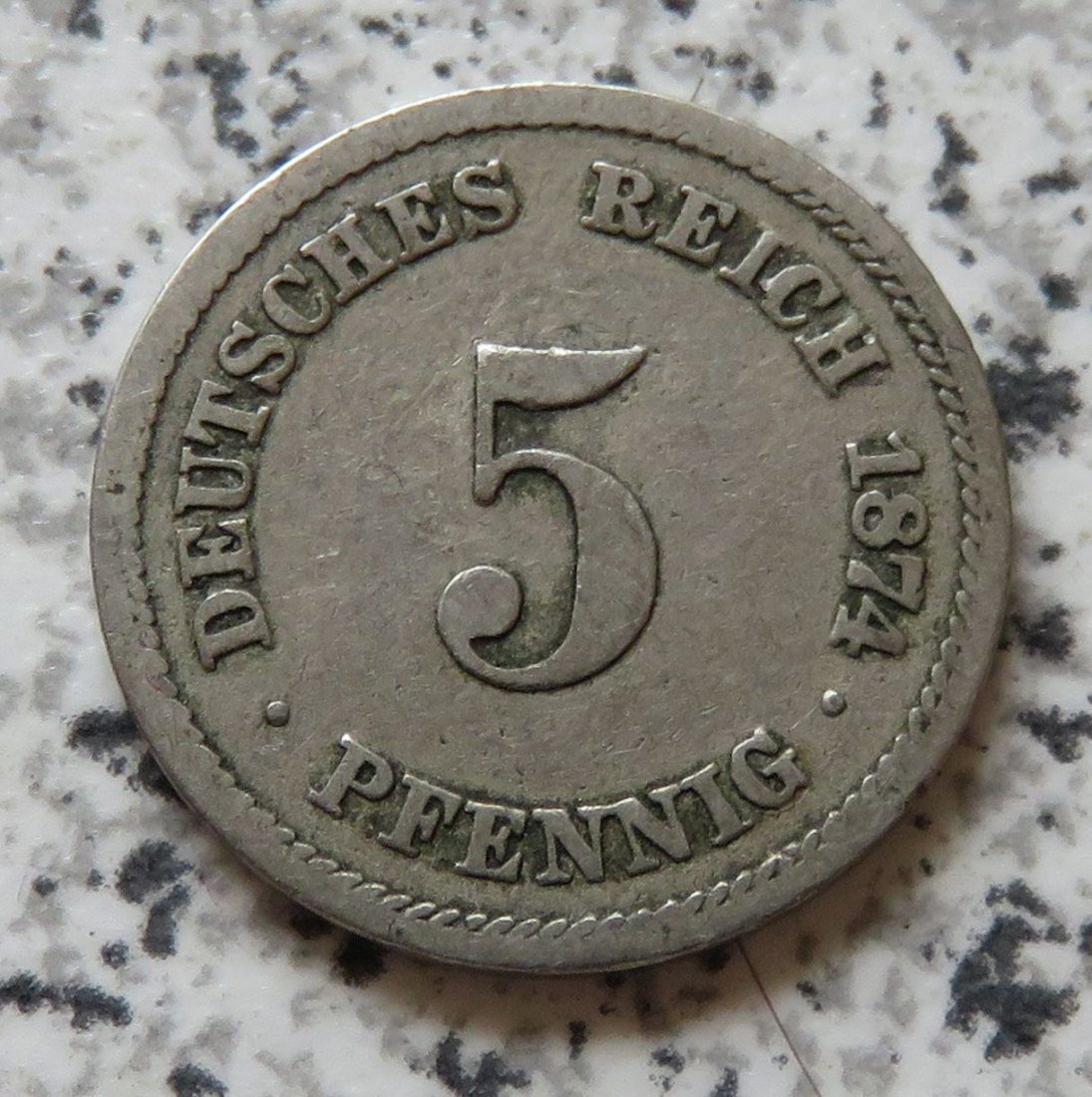  Kaiserreich 5 Pfennig 1874 A   
