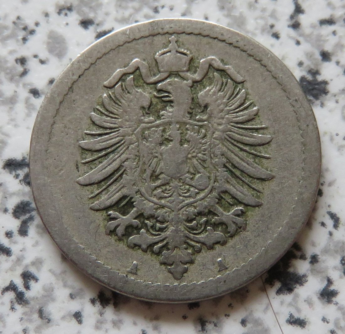  Kaiserreich 5 Pfennig 1874 A   