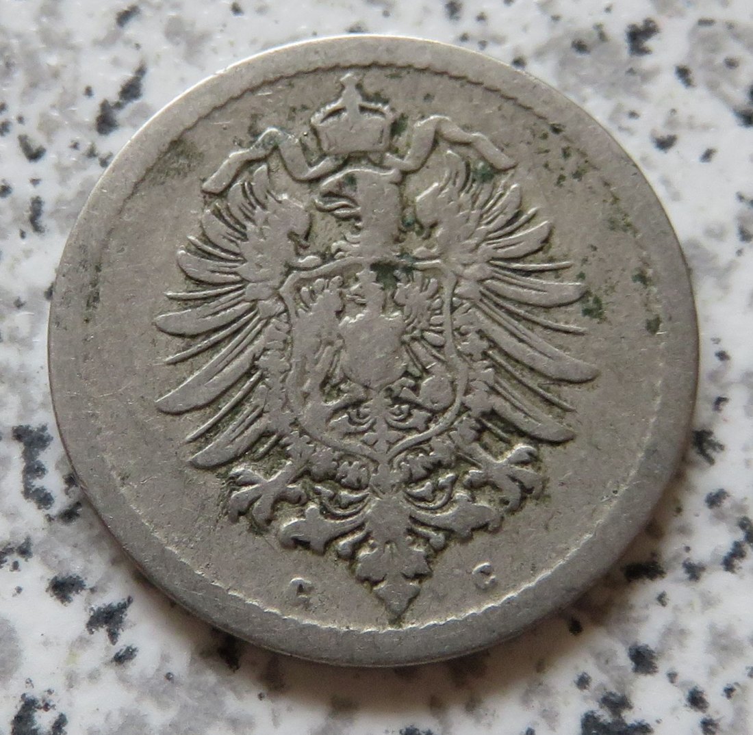  Kaiserreich 5 Pfennig 1874 C   