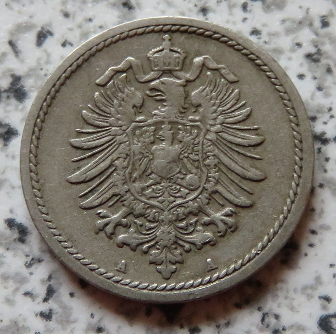  Kaiserreich 5 Pfennig 1875 A   