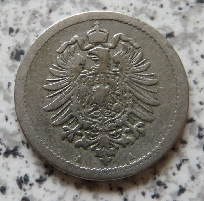  Kaiserreich 5 Pfennig 1875 A   