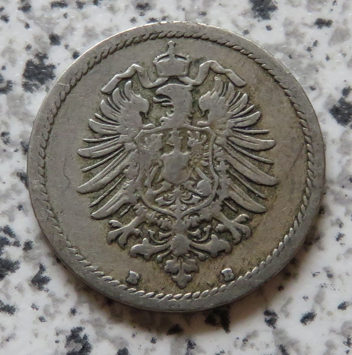  Kaiserreich 5 Pfennig 1875 B   