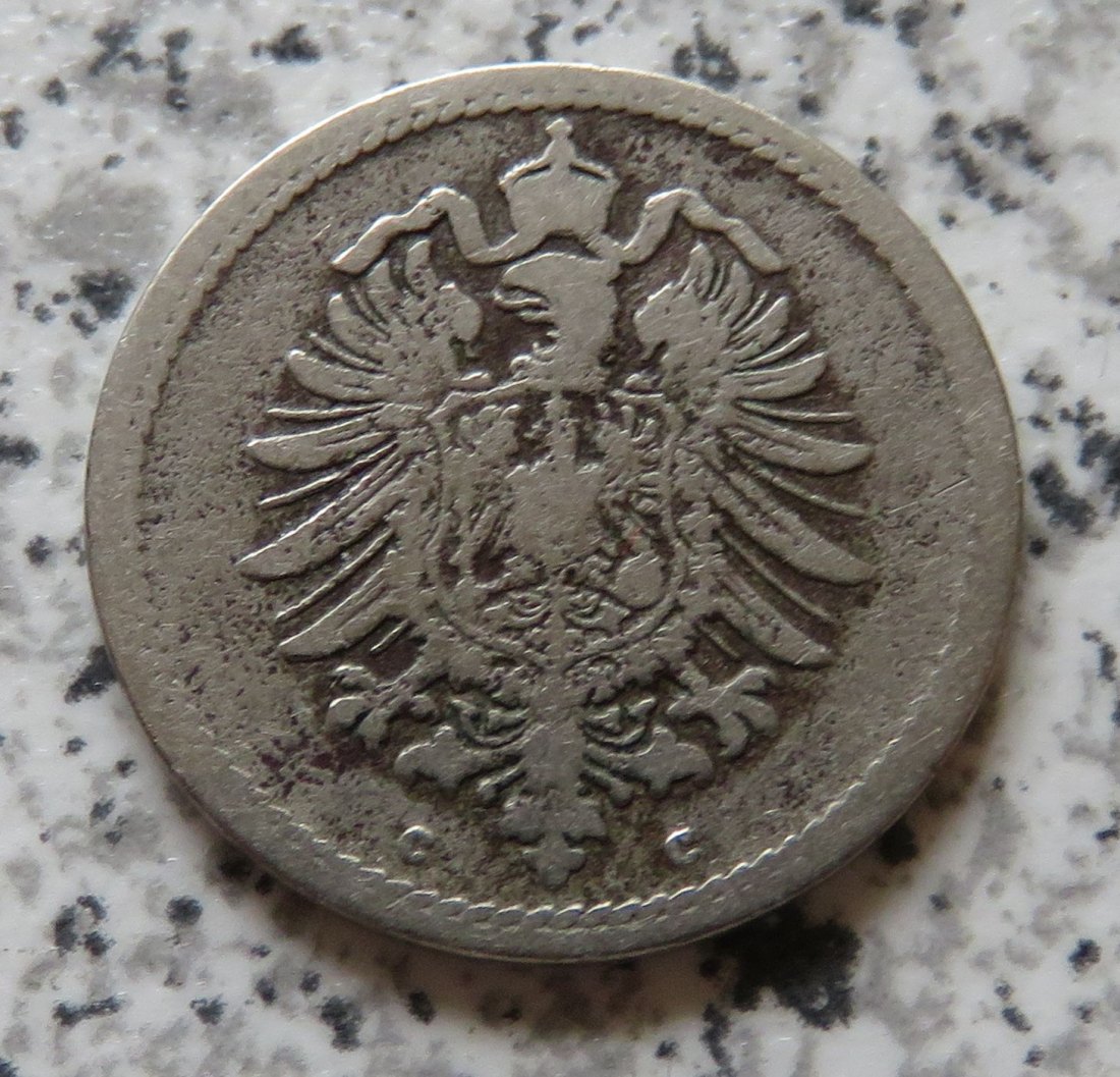  Kaiserreich 5 Pfennig 1875 C   