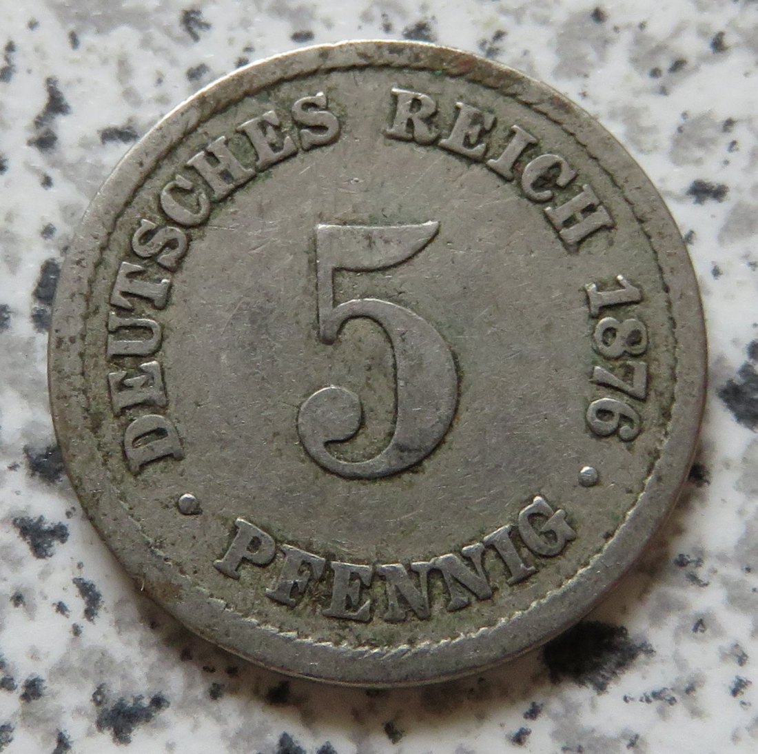  Kaiserreich 5 Pfennig 1876 B   