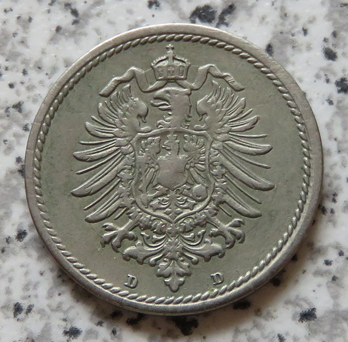  Kaiserreich 5 Pfennig 1876 D   