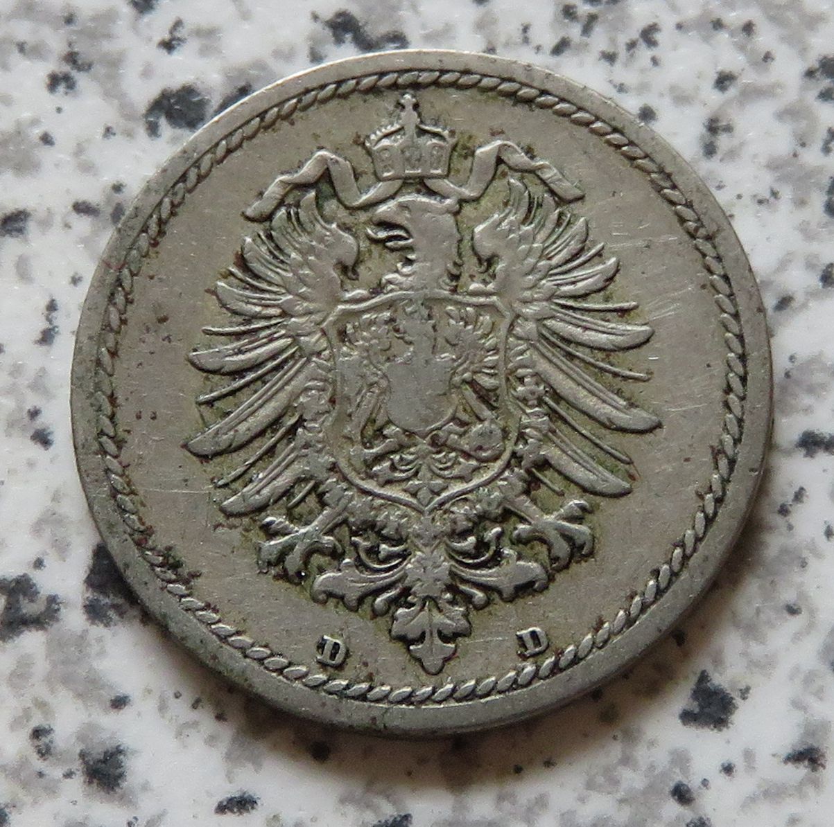  Kaiserreich 5 Pfennig 1876 D   