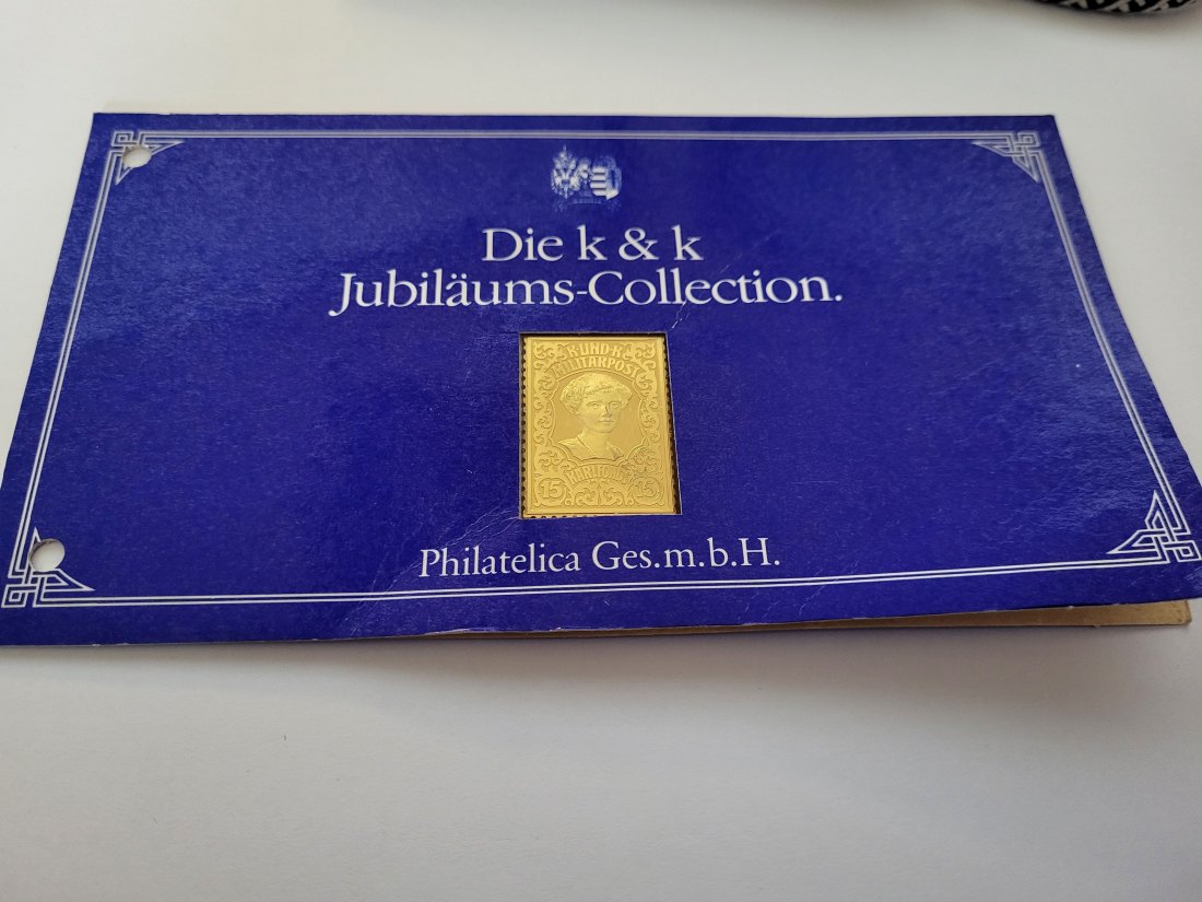  Silbermarke Militärpost k&k Jubiläums Collection silber 925/ca.17,5g Spittalgold9800 (3469   
