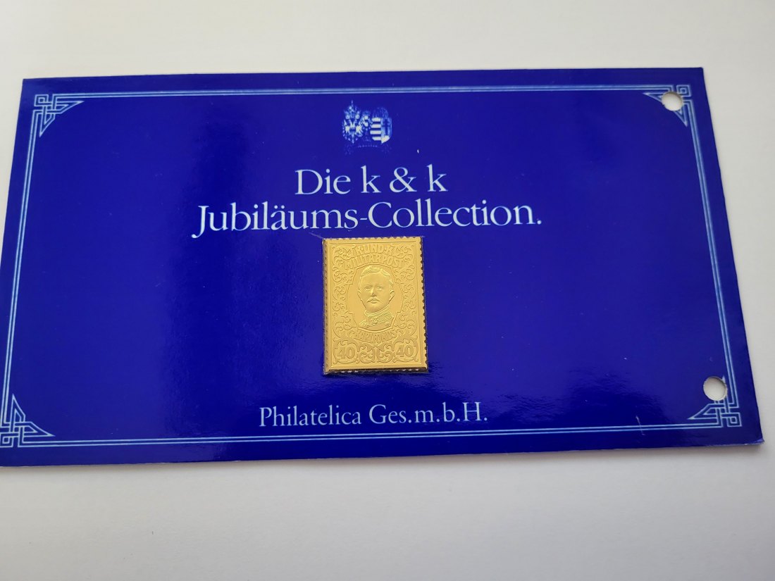  Silbermarke Militärpost k&k Jubiläums Collection silber 925/ca.17,5g Spittalgold9800 (3469   