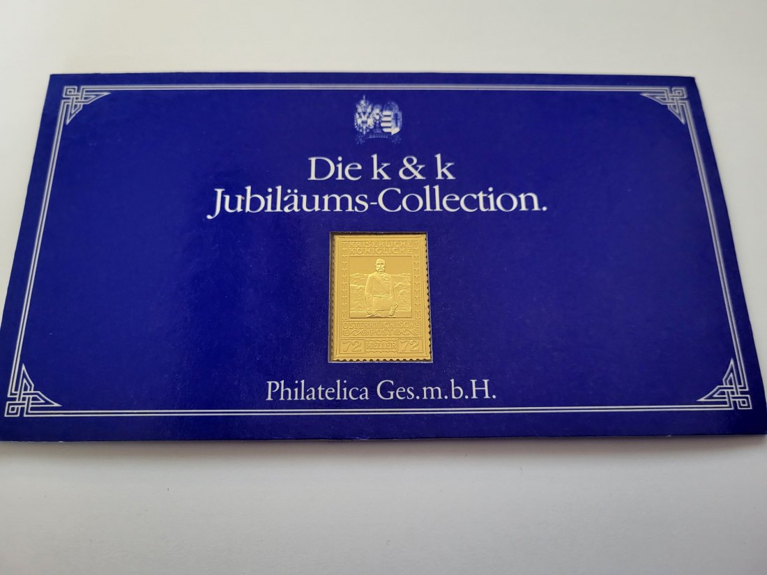  Silbermarke Militärpost k&k Jubiläums Collection silber 925/ca.17,5g Spittalgold9800 (3469   