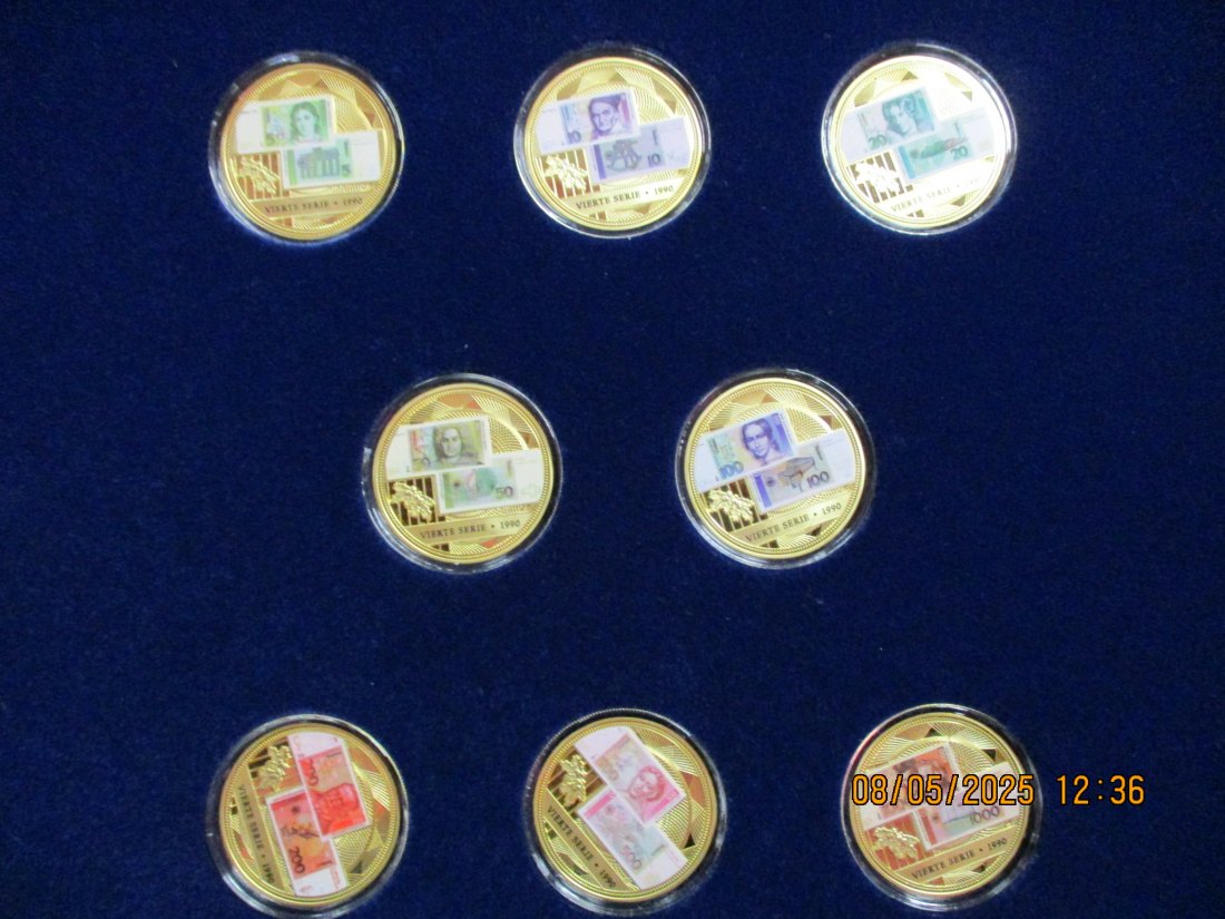  Kompl.- Edition Medaillen DM Banknoten 1990 /D2   