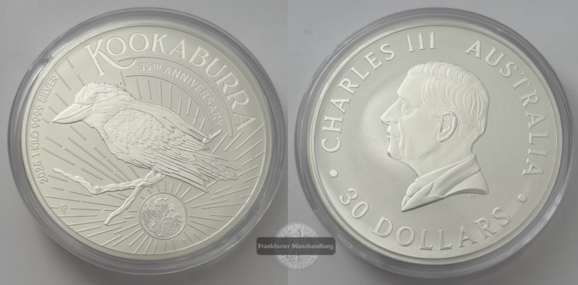  Australien  10 Dollar 2025  Kookaburra  N#451849   FM-Frankfurt  Feinsilber: 311g   