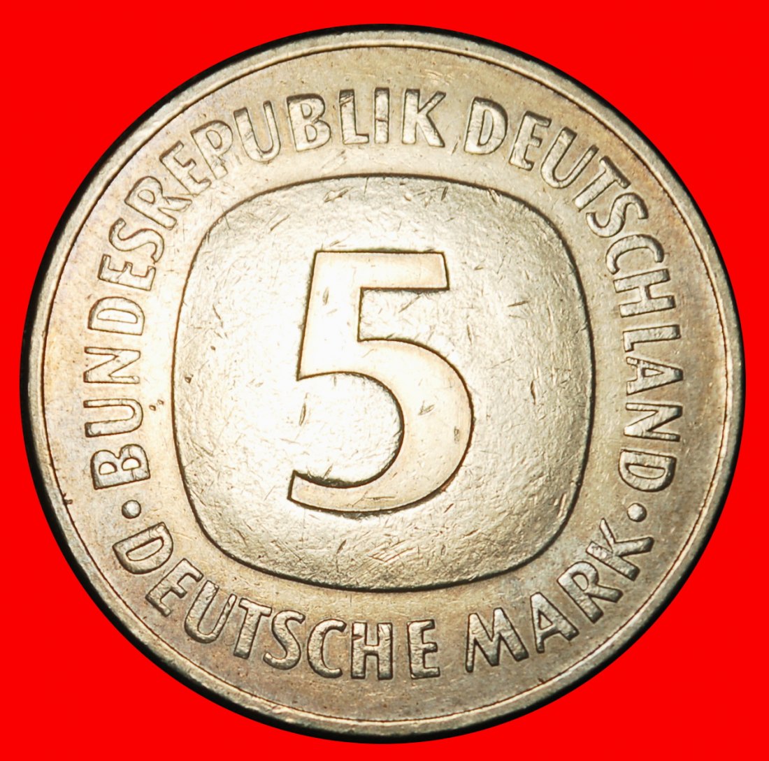  Ⰶ NOT COMMUNIST TYPE (1975-2001): GERMANY★5 MARKS 1975J TV★HAMBURG★DISCOVERY★LOW START ★ NO RESERVE!   