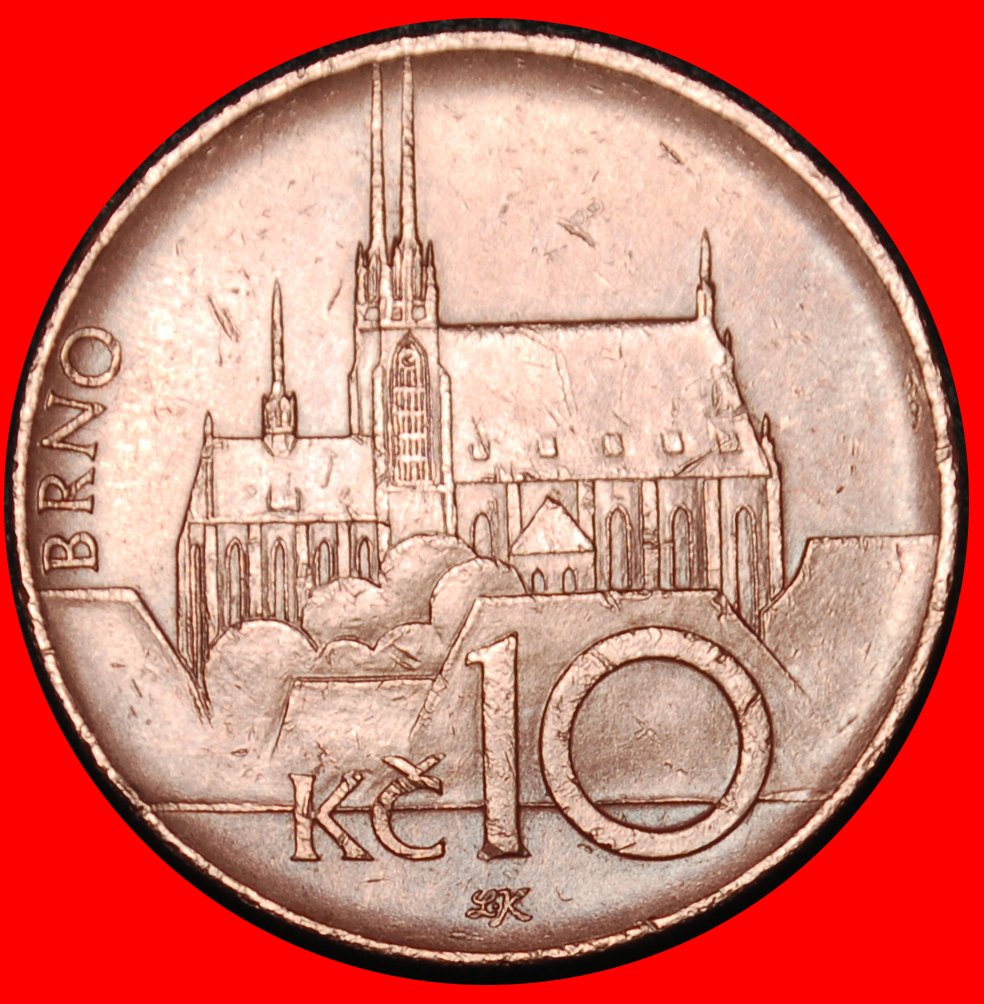 Ⰶ LION (1993-2025): CZECH REPUBLIC ★ 10 CROWNS 2017 DIES II+B+re!★LOW START ★ NO RESERVE!
