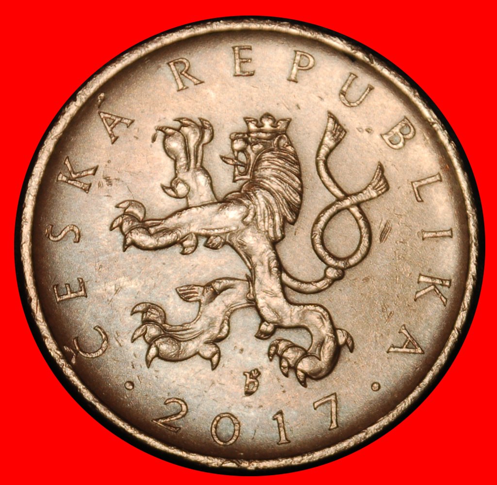  Ⰶ LION (1993-2025): CZECH REPUBLIC ★ 10 CROWNS 2017 DIES II+B+re!★LOW START ★ NO RESERVE!   