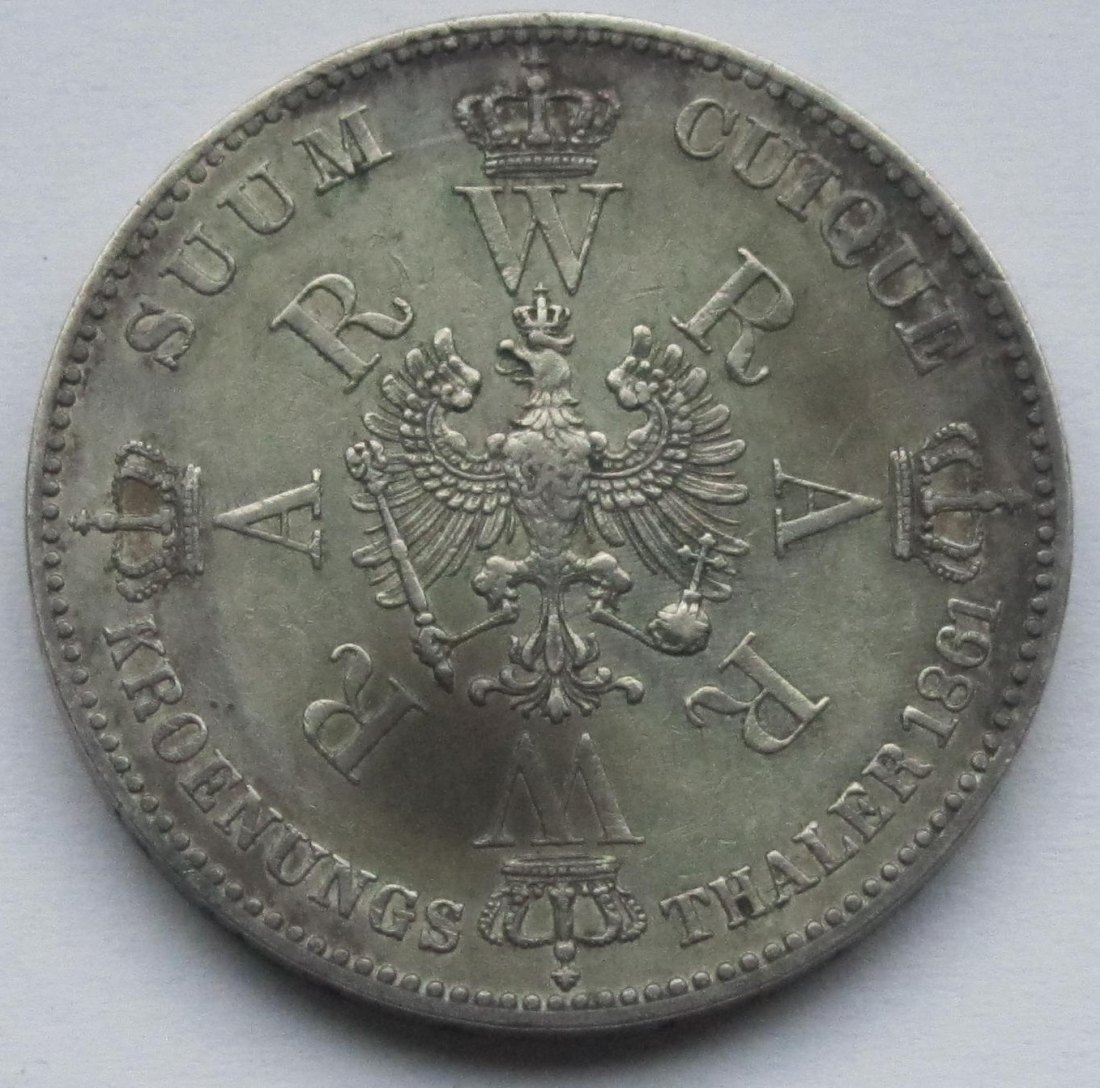  Preußen: Krönungstaler 1861   
