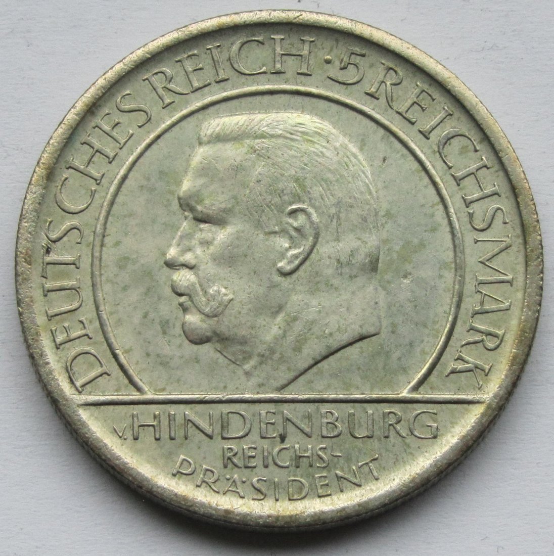  Weimarer Republik: 5 Mark Schwurhand (Jaeger 341), 1929 J   