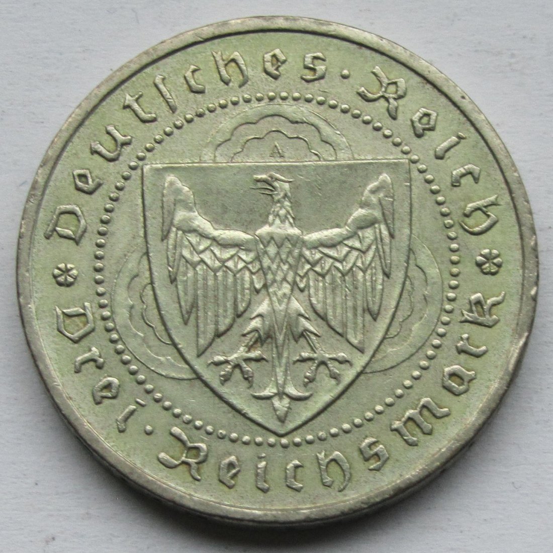  Weimarer Republik: 3 Mark Vogelweide (Jaeger 344), 1930 A   